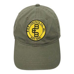 B & B Concrete Strapback Cap Hat Trucker Baseball Embroidered Patch Gray